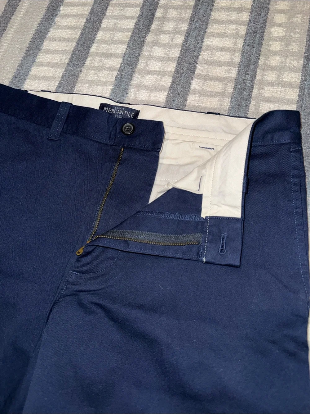 J.Crew Men's Navy Flex Gramercy Shorts - Classic Chino 9-Inch Inseam Size 33 NWT
